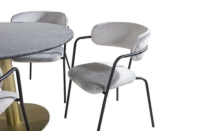 Admira Spisebord 106 cm med 4 Arcarazo Laenestol