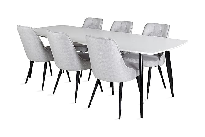 Pontus Spisebord med 6 Valera Spisebordsstol