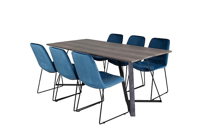 Malvina Spisebord 180 cm med 6 Jadraque Spisebordsstol