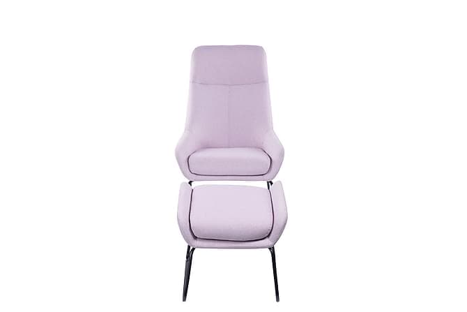 BORDESLY Lenestol Svart/Rosa
