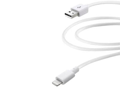 CL data-ladekabel, light 3m - Til iPhone : 5,6,7 samt Ipad : Air, Air 2 og iPad mini