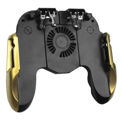 Håndkontroll med Vifte for PUBG Mobile - Gull
