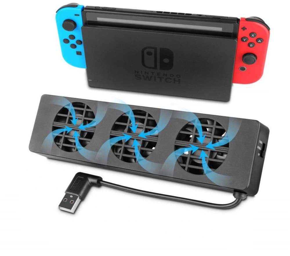 Køleventilator til Nintendo Switch Opladningsstation - 3 fans