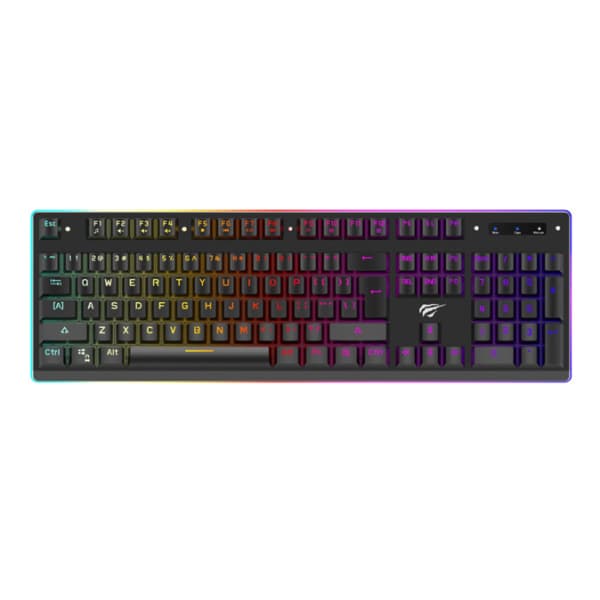 Havit HV-KB391L Semimekanisk RGB Gaming Tastatur. Nordisk.