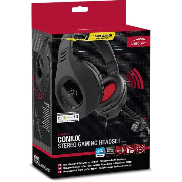 Speedlink CONIUX Stereo Gaming Headset. Musta.