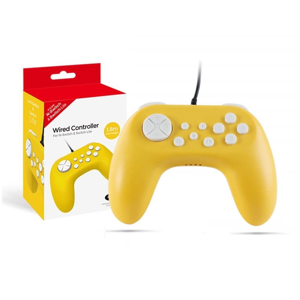 Trådad handkontroll Nintendo Switch / Switch Lite - gul