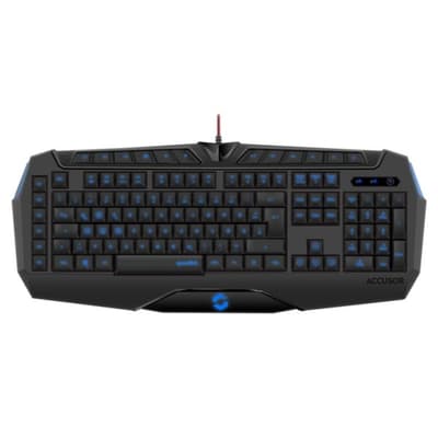 SPEEDLINK ACCUSOR Advanced Bagbelyst Gaming Tastatur. SL-670005-BK-NC. Nordisk.