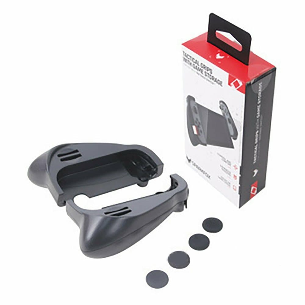 Trigger-greppfodral med spellagring för Nintendo Switch Joy Con (medföljande tumgrepp)