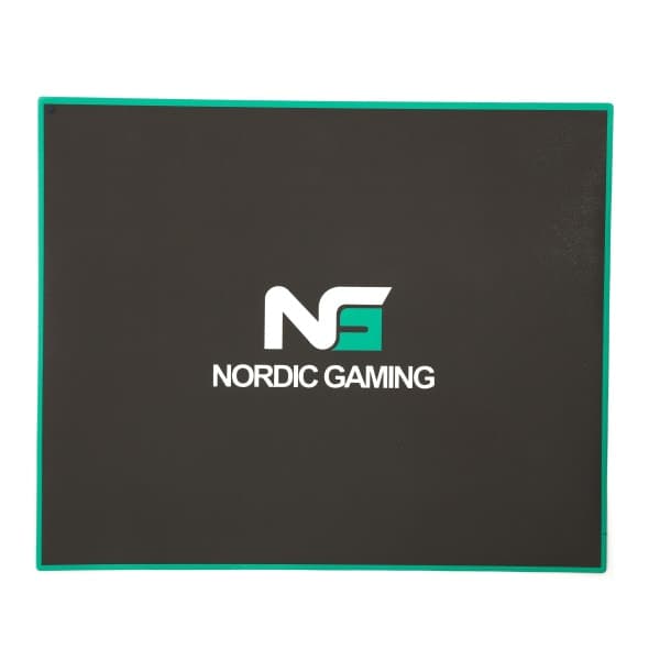 Nordic Gaming Guardian stoleunderlag. 120x100cm. Sort/Grøn.