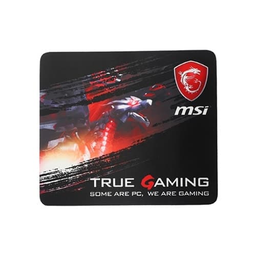 MSI Loot Box Pack. Tillbehörspaket med Gaming mus, gaming musmatta och MSI Dragon Nallebjörn.