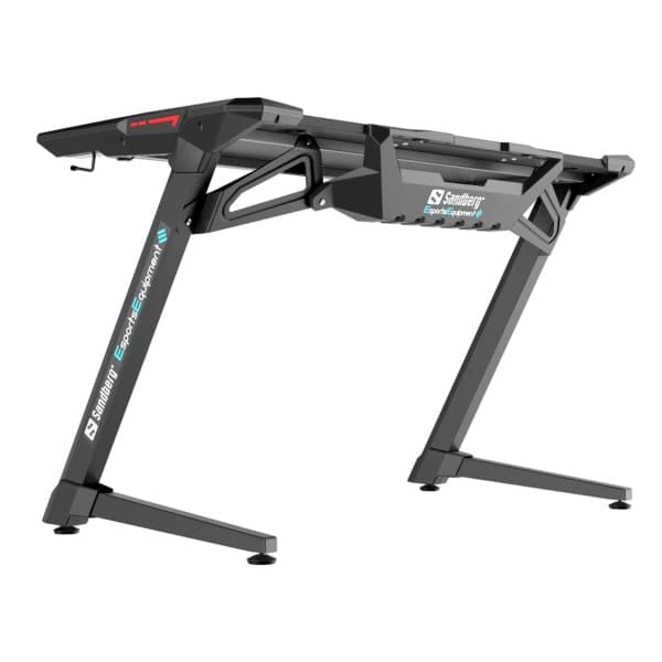 Sandberg Fighter Gaming Desk 2. Med LED lys. Sort.