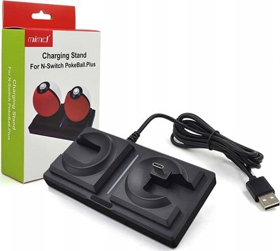 Mimd Charger Stand For Pokeball Plus For Nintendo Switch - Black