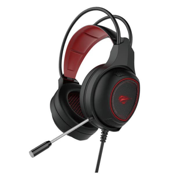 Havit Gaming-hörlurar. Modell HV-H2239d. Svart / röd.
