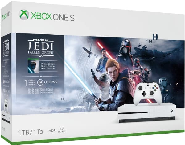 Microsoft Xbox One S Star Wars Jedi: Fallen Order 1TB, Xbox One S, Hvid, 8192 MB, DDR3, AMD Jaguar, AMD Radeon
