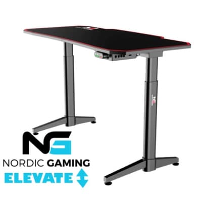 Nordic Gaming Elevate Gamer Bord med musemåtte.