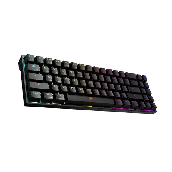 Havit KB496L gaming baggrundsbelyst fuldt mekanisk tastatur. Sort.