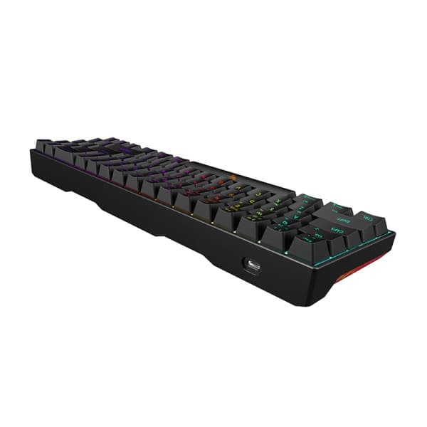 Havit KB496L gaming baggrundsbelyst fuldt mekanisk tastatur. Sort.