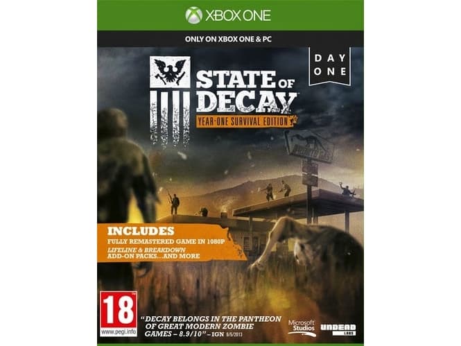 Microsoft State of Decay: Year One Survival Edition, Xbox One, Xbox One, M (moden)