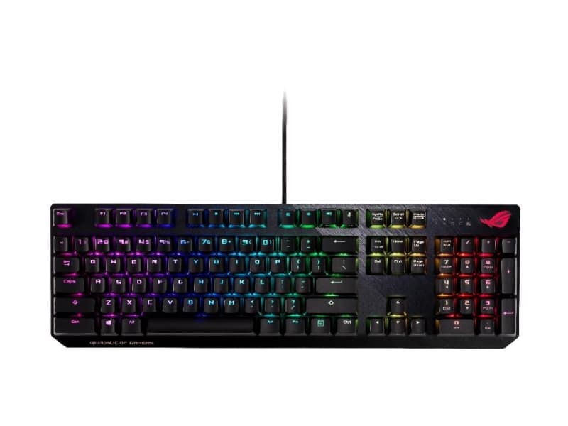 ASUS ROG STRIX SCOPE - nordisk cherry mx red, rgb mekanisk gaming tastatur