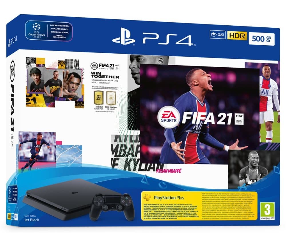 Sony PlayStation 4 (PS4) Slim 500GB (inkl. FIFA 21)