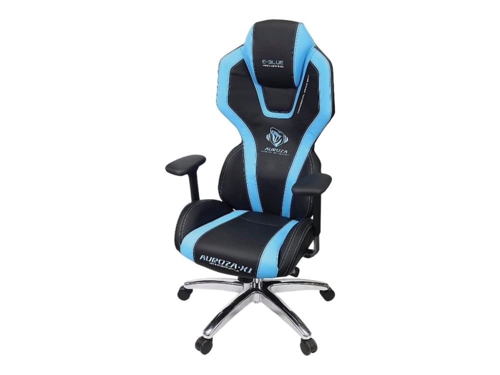 E-blue EEC305BLAA-IA, PC-spelsstol, PC, 118 kg, Stål, Svart, Blå, Polyuretan