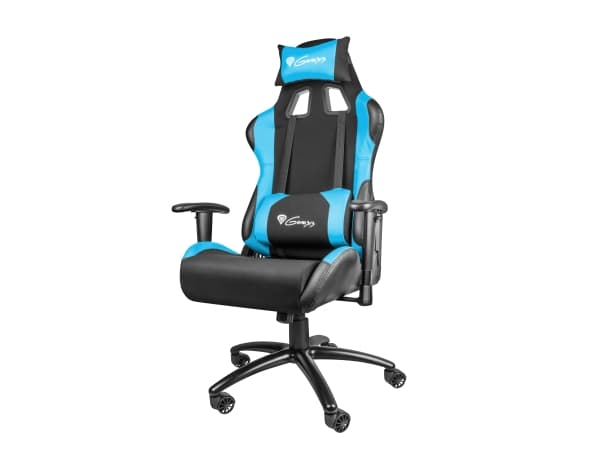 Natec Genesis Nitro 550, Universal spelstol, 150 kg, Stoppad sits, Tävla, Svart, Metall