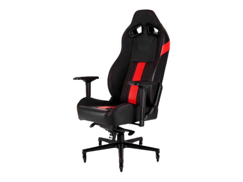 Corsair T2 Road Warrior, Metall, Svart, Röd, Skum, Hårt armstöd, 0 - 17°, 60 cm