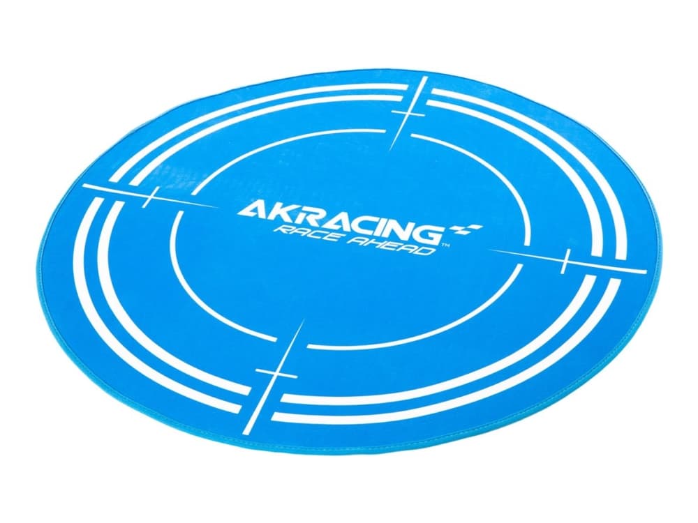 AKRacing Race ahead - Golvmatta - rund - 99.5 cm - blå