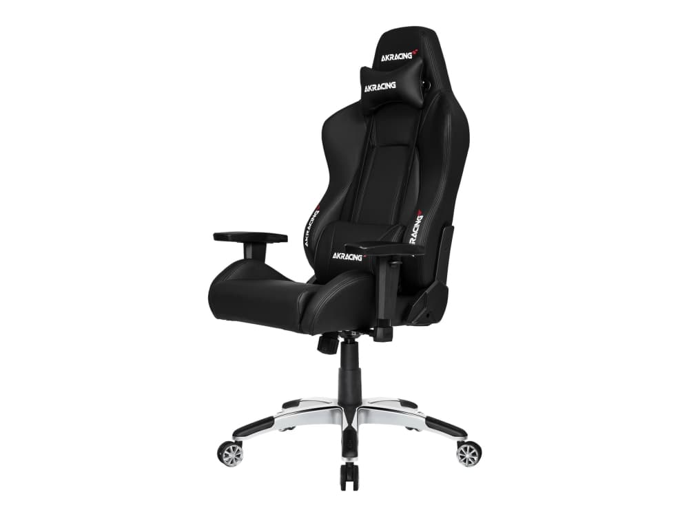AKRacing Master Premium, PC-spelsstol, 150 kg, Stoppad sits, Stoppat ryggstöd, Gjuten aluminium, Svart