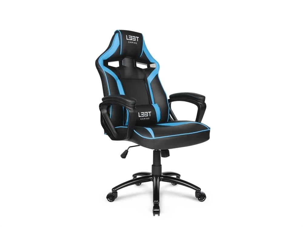 L33T Extreme Gaming stol PU blå/sort Gaming Mid Level