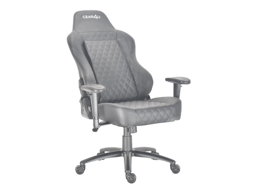 Gear4U Comfort Black/Black, Stoppad sits, Stoppat ryggstöd, Svart, Svart, Skum, Polyuretan, Konstläder, Skum, Polypropylen