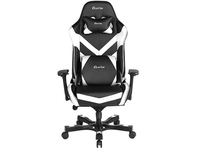 ClutchChairZ Throttle Charlie Premium Black and White (THC99BW)
