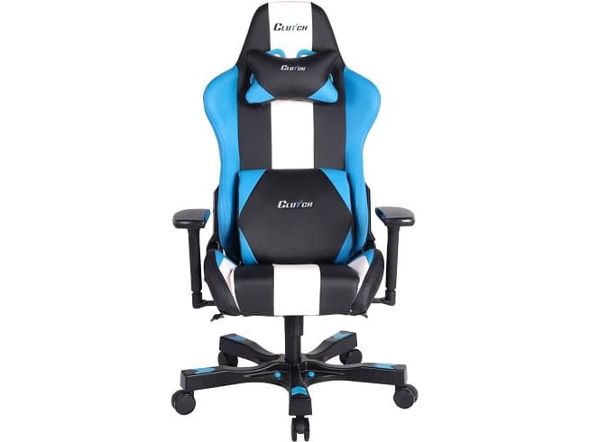 ClutchChairZ Crank Bravo Chair Black-White-Blue (CKB11BLBW)