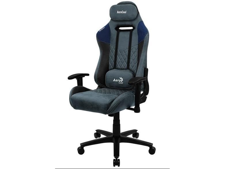 Aerocool DUKE AeroSuede, Universal spelstol, 150 kg, 125 kg, Nylon, Stål, Svart, Grå