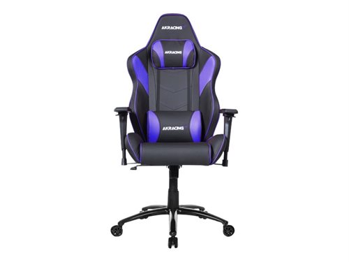 Bild av AKRACING CORE LX PLUS - Stol - armstöd - T-formad - lutning - polyuretanläder, kallt skum - svart, indigo