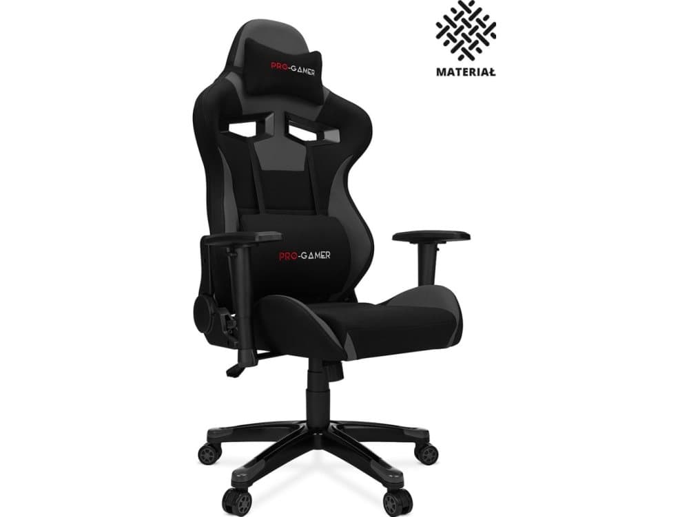 PRO-GAMER Aguri + Black and gray armchair