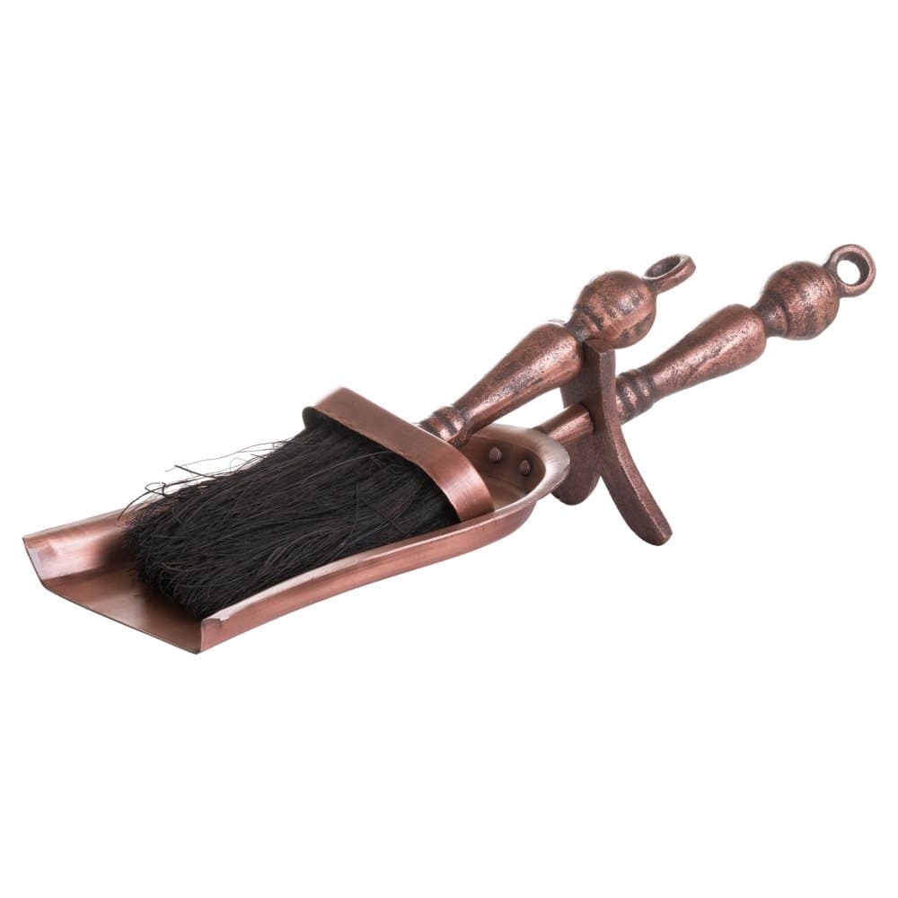 Hill Interiors Copper Effect Finish Hearth Tidy Set