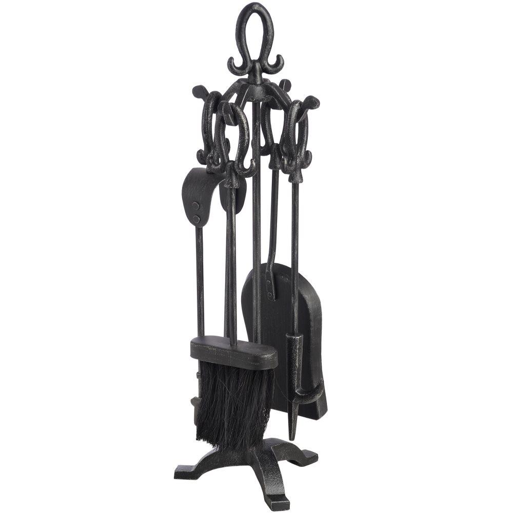 Hill Interiors Traditional Tudor Loop Steel Hearth Tool Set