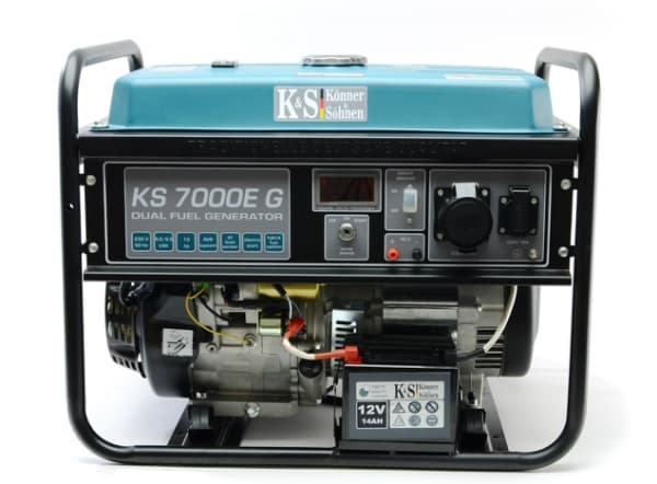 Könner & Söhnen hybrid (bensin/LPG) generator KS 7000E G