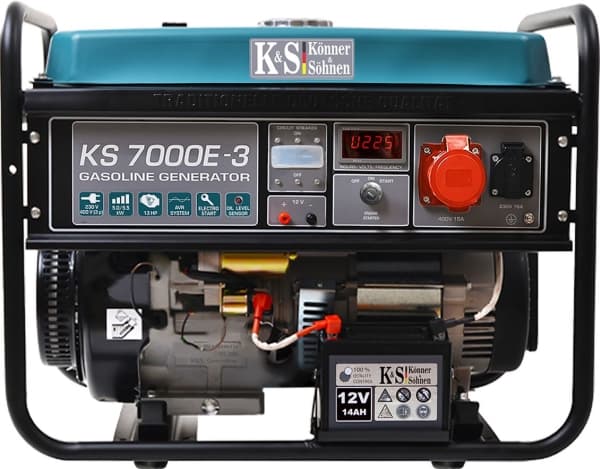 KÖNNER & SÖHNEN BENSINGENERATOR 5,0kW 230/400V KS 7000E-3