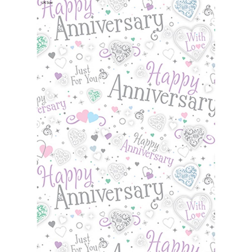 Iparty All Wrapped Up Happy Anniversary Gift Wraps (24 Sheets)