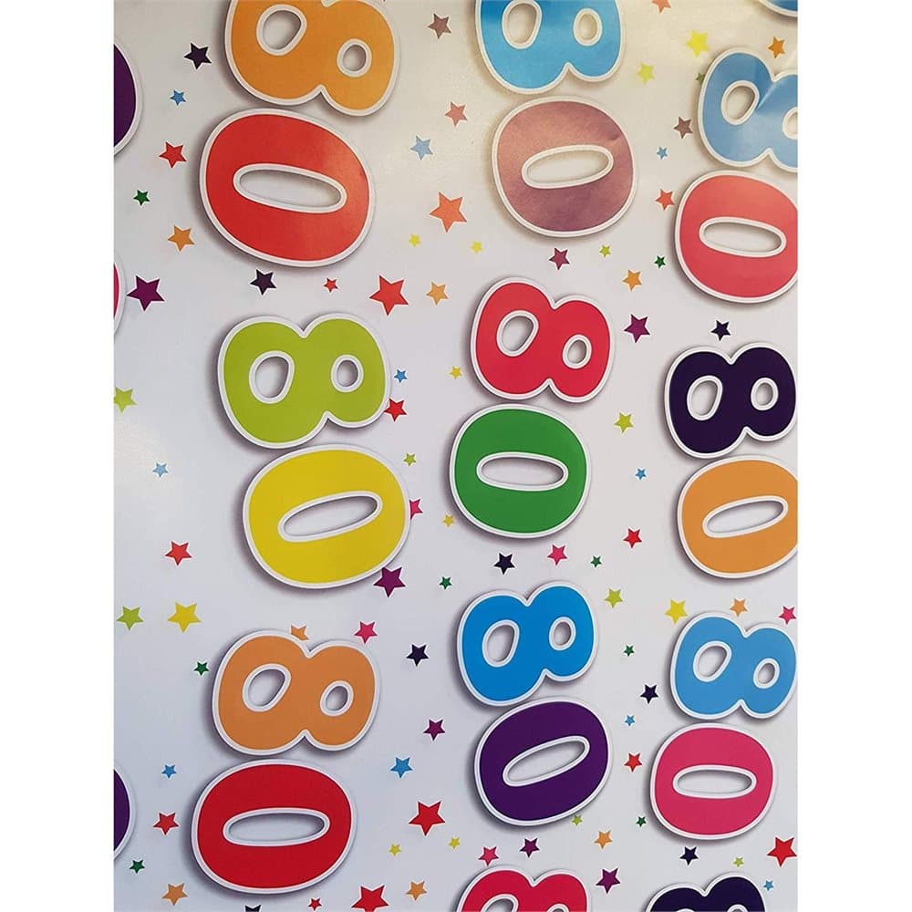 Simon Elvin 80th Birthday Gift Wraps (24 Sheets)