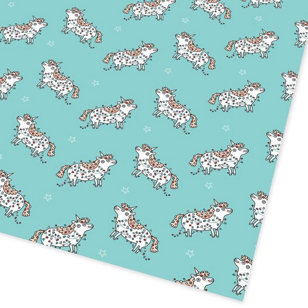 Ohh Deer Magical Christmas Unicorn Gift Wrap