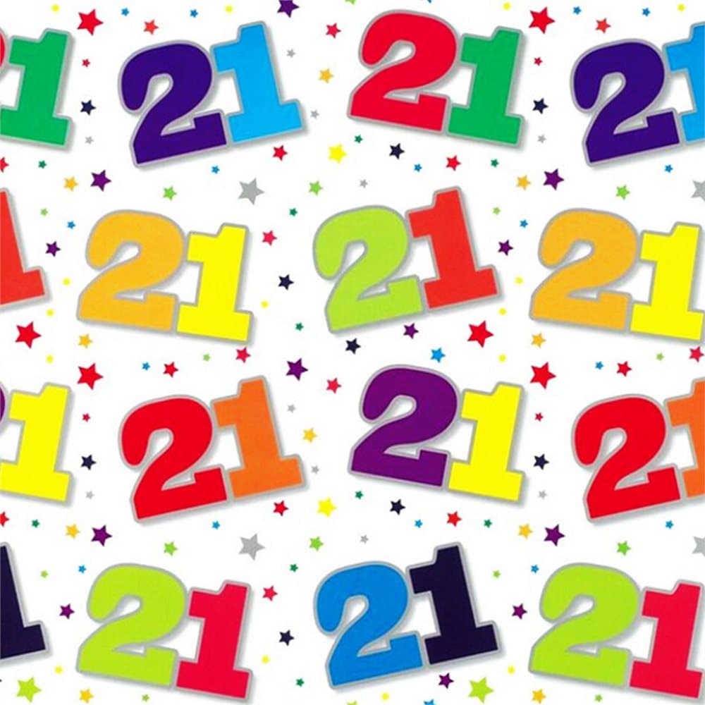 Simon Elvin 24 Sheets 21st Birthday Gift Wraps