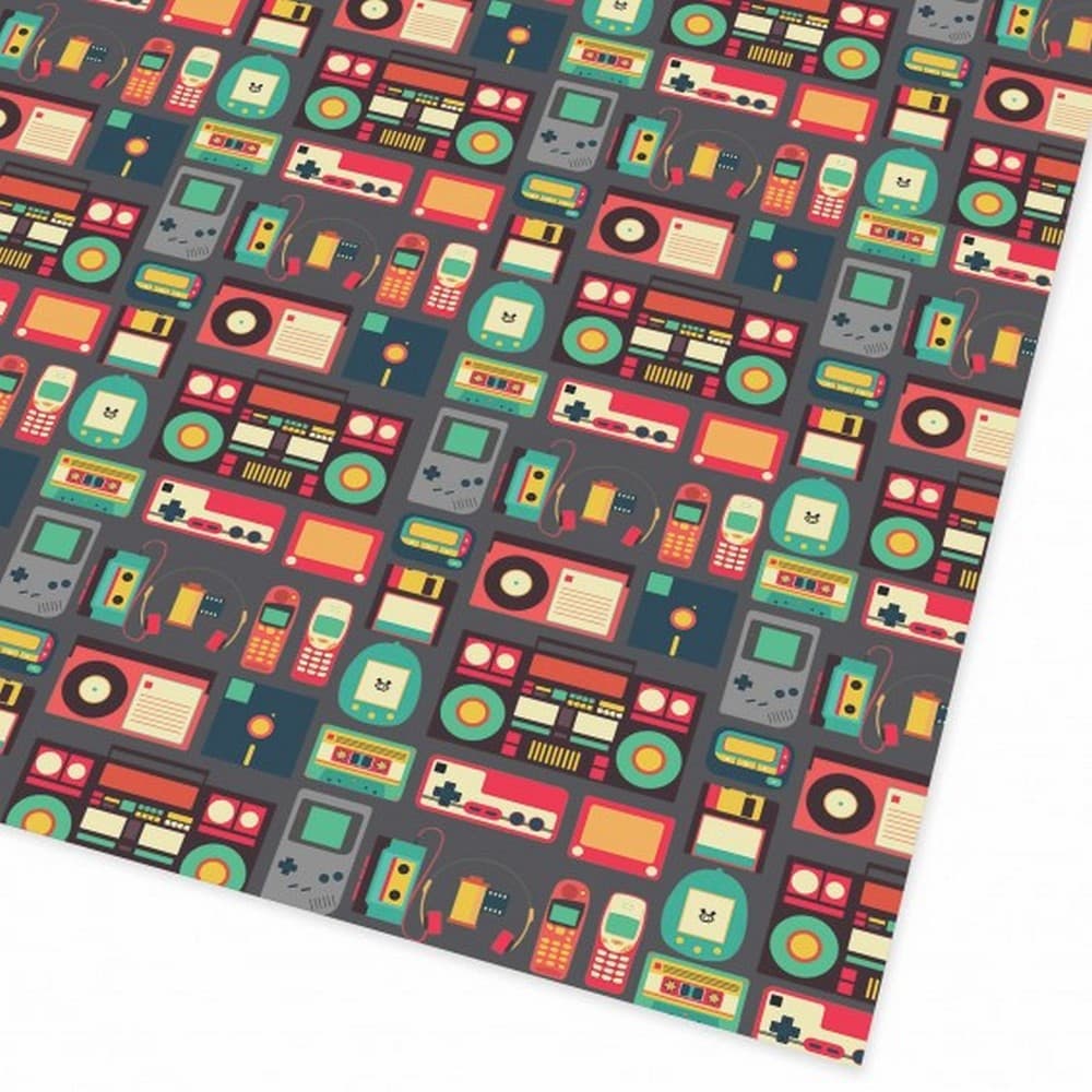 Ohh Deer Retro Gadgets Gift Wrap