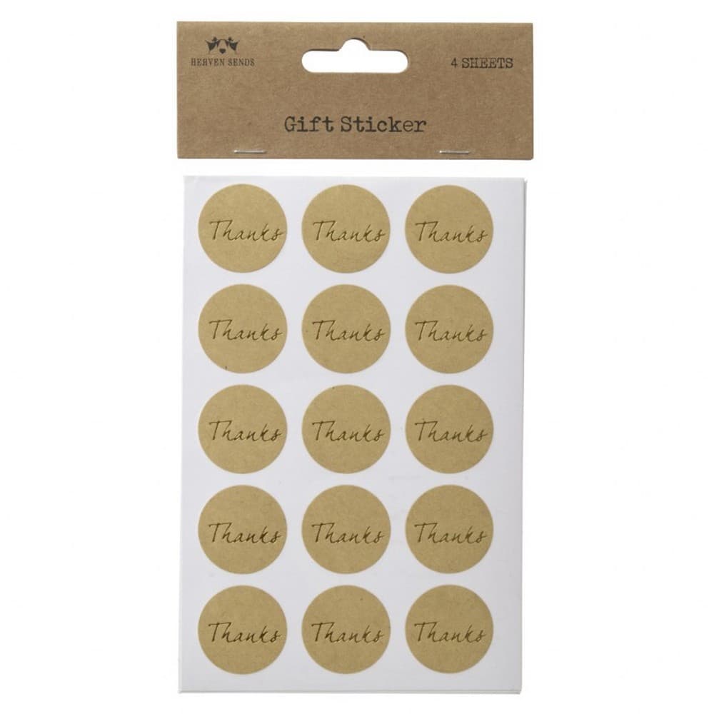 Thanks Gift Sticker Set (4 Sheets)