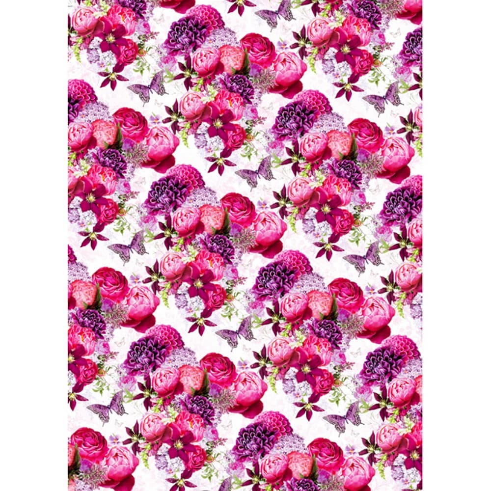 Simon Elvin Flowers And Butterflies Gift Wraps (24 Sheets)