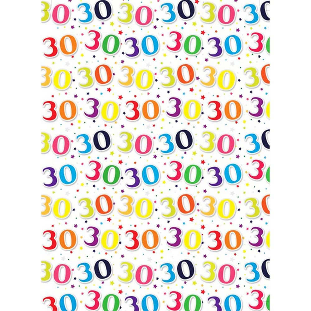 Simon Elvin 24 Sheets 30th Birthday Gift Wraps
