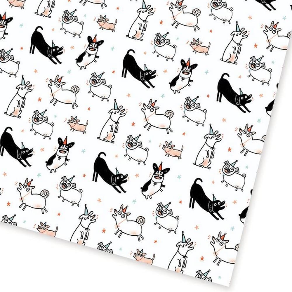 Ohh Deer Party Dogs Gift Wrap