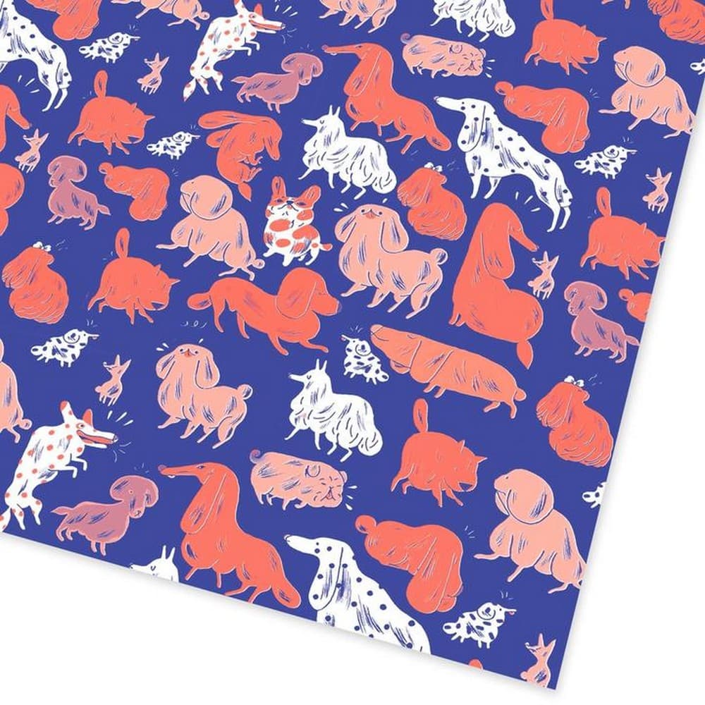 Ohh Deer Dogs Gift Wrap